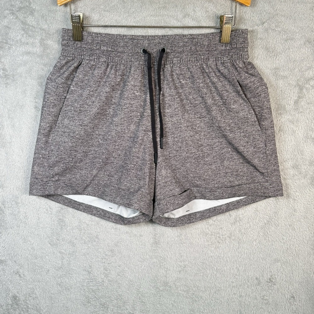 Lululemon Shorts Womens 6 Gray Heathered Spring Break Away II Drawstring Cuffed